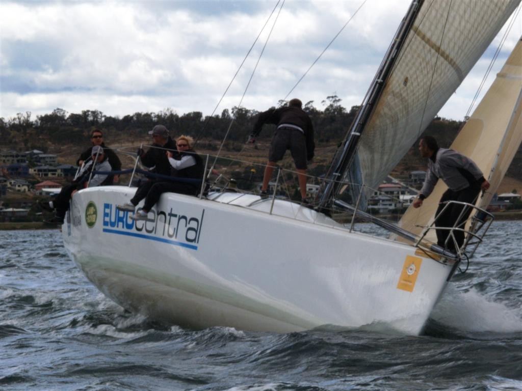 Farr 40 Eurocentral leads off the start line - Bellerive Yacht Club’s Crown Series Regatta 2008 © Jane Austin